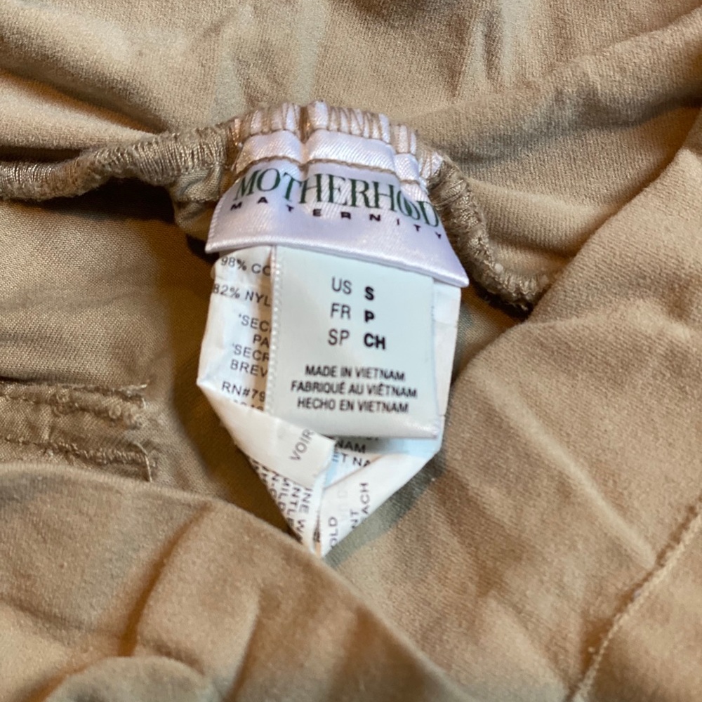 Maternity small lightweight cargo khaki pants - Picture 7 of 11